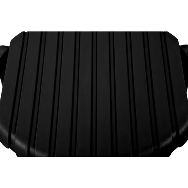 Corriveau Essentials Summer Round Side Table 20-in in Plastic - Black