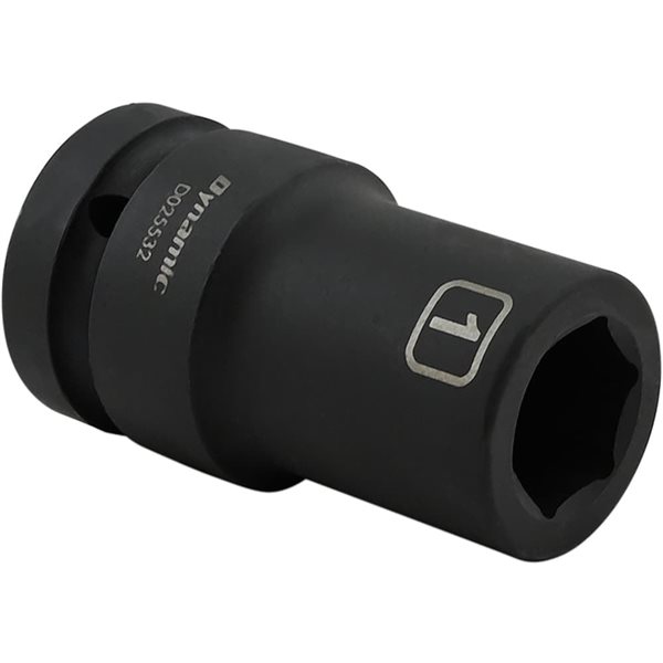 Dynamic Tools 1-in X 1-in Drive 6 Point Deep Length Impact Socket