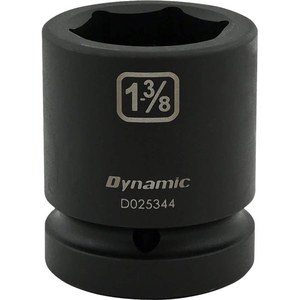 Dynamic Tools 1-3/8-in X 1-in Drive 6 Point Standard Length Impact Socket