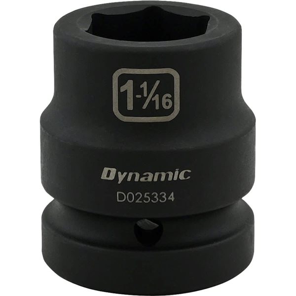 Dynamic Tools 1-1/16-in X 1-in Drive 6 Point Standard Length Impact Socket