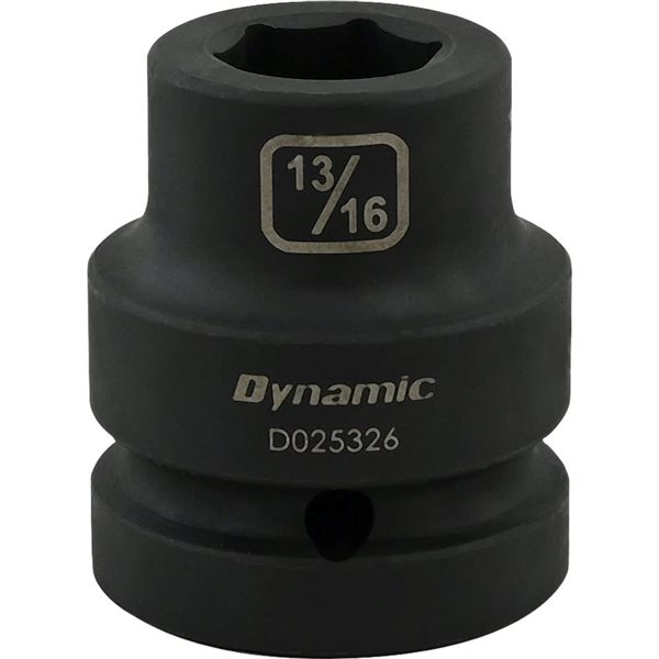 Dynamic Tools 13/16-in X 1-in Drive 6 Point Standard Length Impact Socket