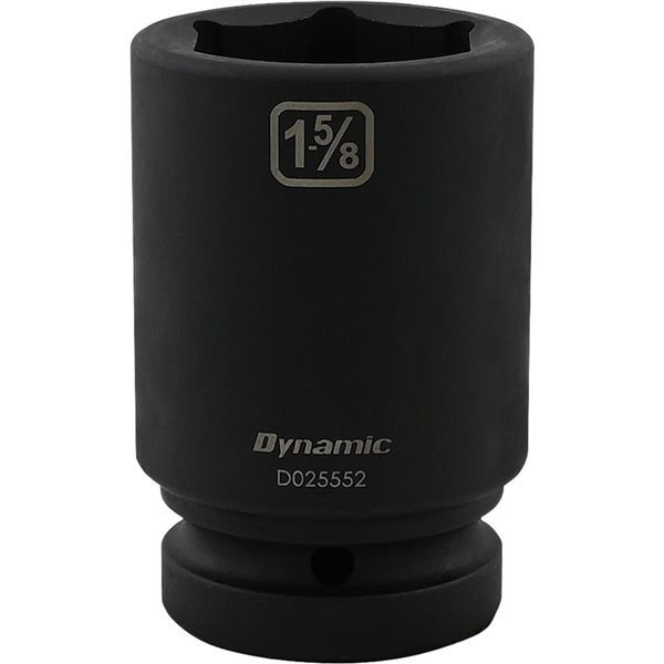 Dynamic Tools 1-5/8-in X 1-in Drive 6 Point Deep Length Impact Socket
