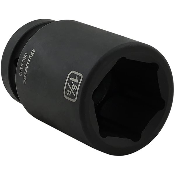 Dynamic Tools 1-5/8-in X 1-in Drive 6 Point Deep Length Impact Socket