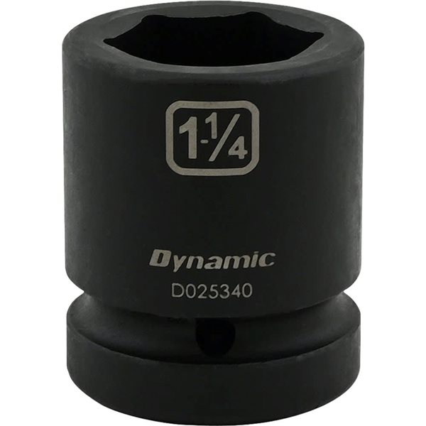Dynamic Tools 1-1/4-in X 1-in Drive 6 Point Standard Length Impact Socket