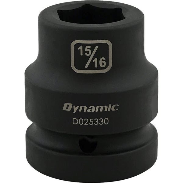 Dynamic Tools 15/16-in X 1-in Drive 6 Point Standard Length Impact Socket