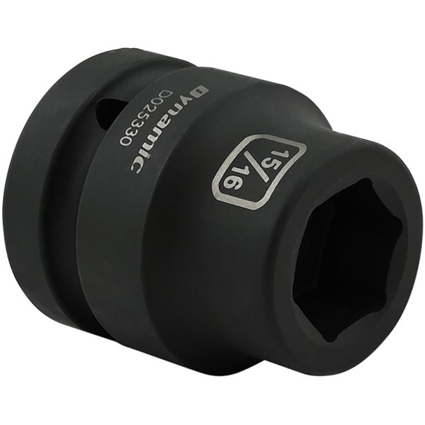 Dynamic Tools 15/16-in X 1-in Drive 6 Point Standard Length Impact Socket