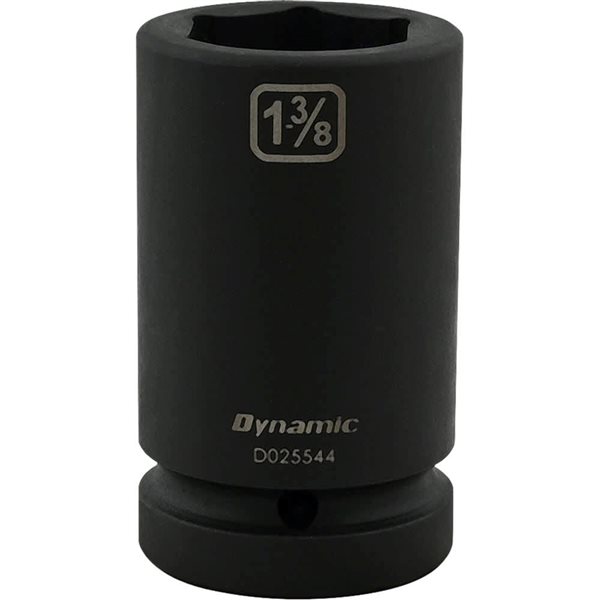 Dynamic Tools 1-3/8-in X 1-in Drive 6 Point Deep Length Impact Socket