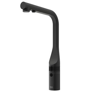 Robinet de cuisine Jewel VIGO 15 po avec capteur sans contact et une poignée, noir mat