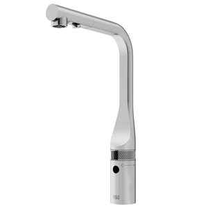 Robinet de cuisine Jewel VIGO 15 po avec capteur sans contact et une poignée, acier inoxydable