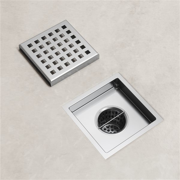 VIGO Elan Chrome Square Shower Drain