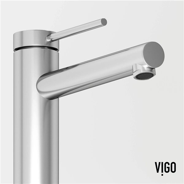 VIGO Jewel&nbsp;11-in H Single Handle One-Hole Bathroom Vessel Faucet - Chrome