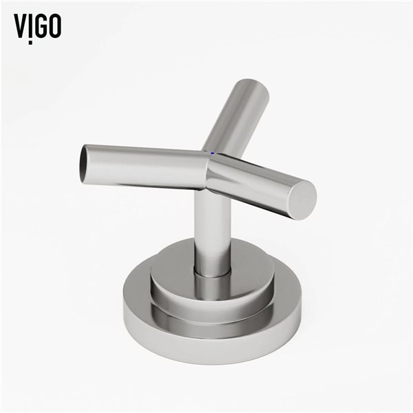 VIGO Jewel&nbsp;9-in H Two-Handle Bathroom Widespread Faucet - Brushed Nickel