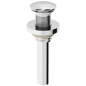 Drain bouton-poussoir VIGO pour lavabo vasque de salle de bain 1.75" L  VIGO et anneau de montage en chrome