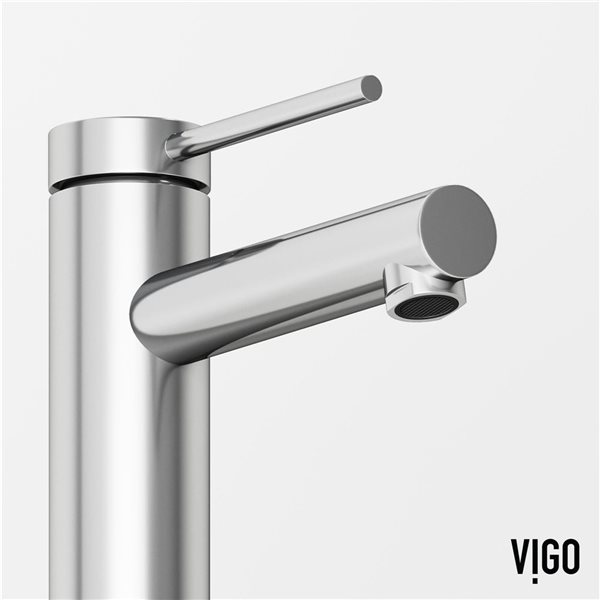 VIGO Jewel&nbsp;6-in H Single Handle One-Hole Bathroom Faucet - Chrome