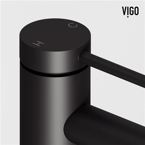 VIGO Jewel&nbsp;11-in H Single Handle One-Hole Bathroom Vessel Faucet - Matte Black