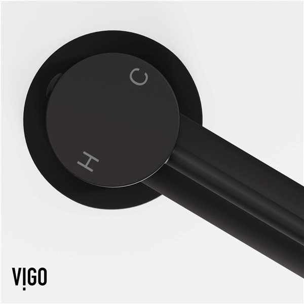 VIGO Jewel&nbsp;11-in H Single Handle One-Hole Bathroom Vessel Faucet - Matte Black