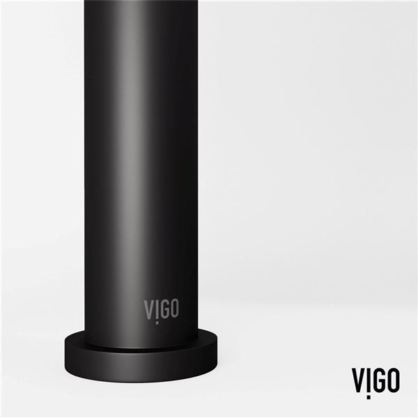 VIGO Jewel&nbsp;11-in H Single Handle One-Hole Bathroom Vessel Faucet - Matte Black