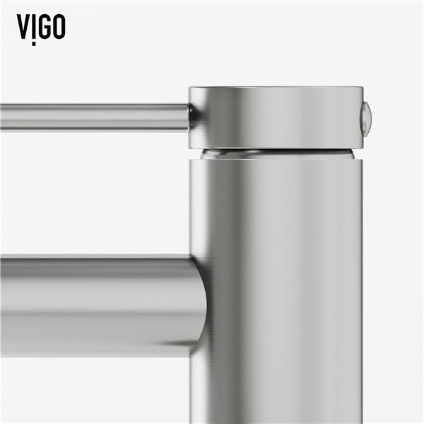 VIGO Jewel&nbsp;6-in H Single Handle One-Hole Bathroom Faucet - Brushed Nickel