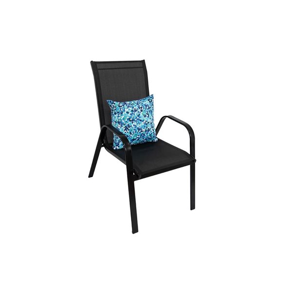 Bozanto Blue Polyester Highback Cushion for Outdoor Chair