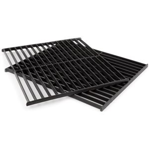 Grill Care Company Set of 2 Cooking Grates in Porcelain-Enameled Cast Iron - 14.25 x 12.3-in each