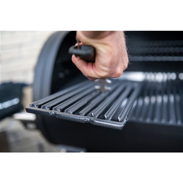 Broil King 17.6 L x 6.4-in W Rectangle Porcelain-Coated Cast Iron Cooking Grid