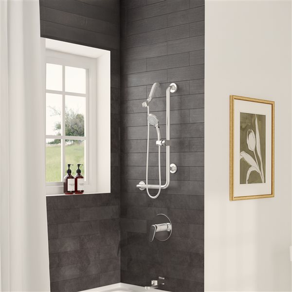 PULSE ShowerSpas ErgoSlide Right Bar with Hand Shower