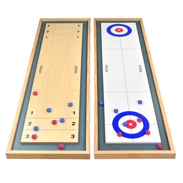 GoSports Shuffleboard and Curling 2-in-1 Board Game