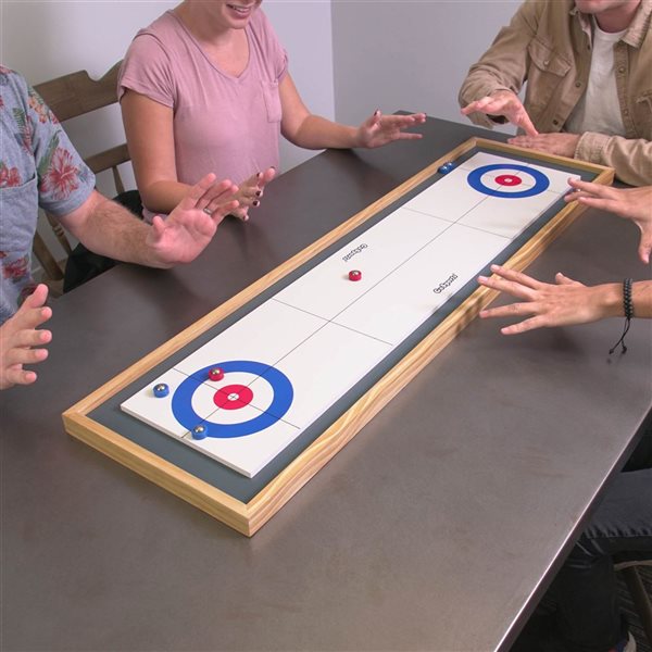 GoSports Shuffleboard and Curling 2-in-1 Board Game