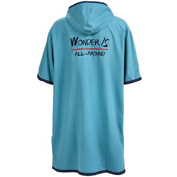 Aqua Marina Unisex Medium Blue Micro-fabric Change Poncho