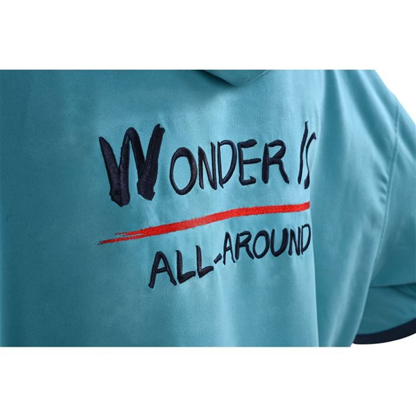 Aqua Marina Unisex Large Blue Micro-fabric Change Poncho