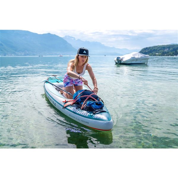 Aqua Marina Cascade 11.2-ft L x 35-in W Inflatable PVC Whitewater Paddle Board w/ Paddle