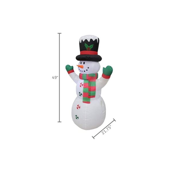 Impact Canopies Canada 4-ft Inflatable Snowman