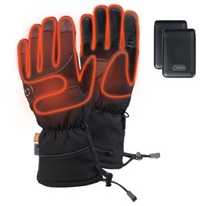 Gants urbains chauffants Cabin avec batteries aux ions lithium rechargeables, XL