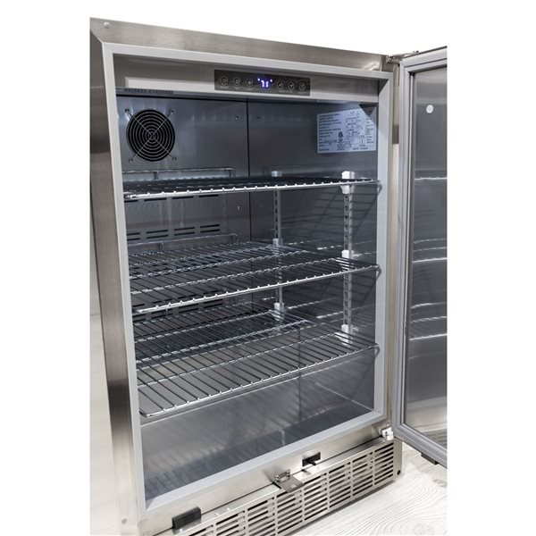 Réfrigérateur extérieur intégré Broil King de 24 po en acier inoxydable