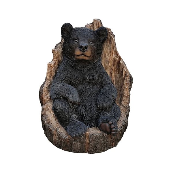 Hi-Line Gift Ltd Polyresin Black Bear Figurine