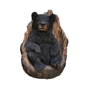 Hi-Line Gift Ltd Polyresin Black Bear Figurine