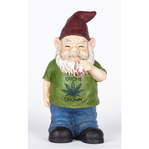 Hi-Line Gift Ltd. Gnome Smoking Figurine