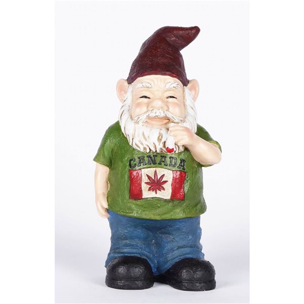 Hi-Line Gift Ltd. Canadian Gnome Smoking Figurine