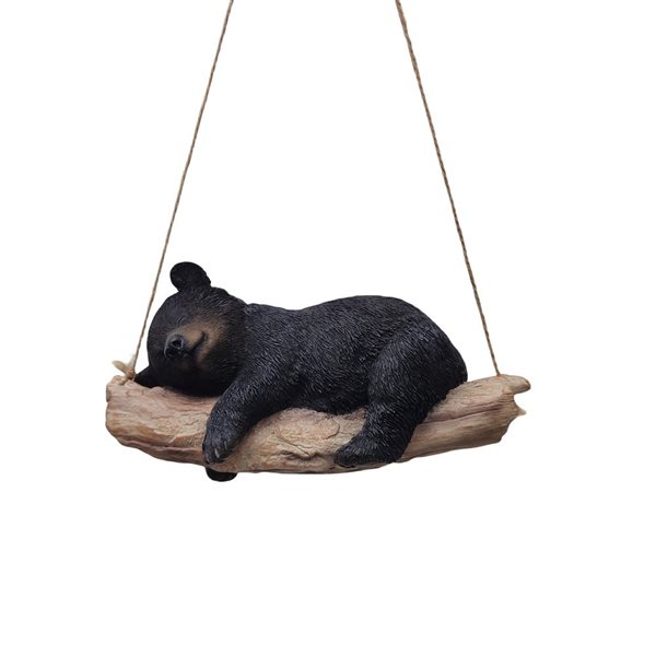Hi-Line Gift Ltd. Suspended Black Cub Polyresin Figurine