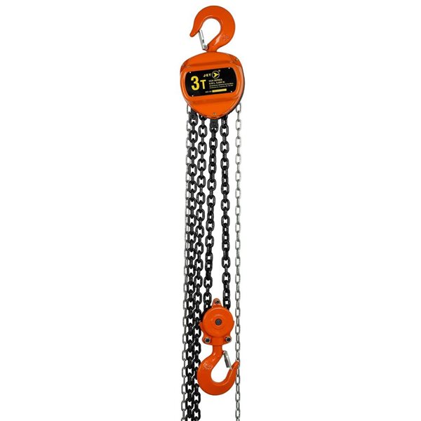 JET VCH Series 6,000-lb 20-ft Lift Universal Chain Hoist