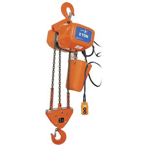 Palan électrique universel avec chaîne de 6000 lb JET 15 pi de levage 115/230V 1PH pour usage intensif