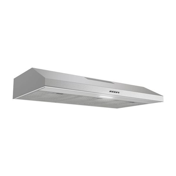 Streamline Macerata 36-in Stainless Steel Ductless Undermount 80CFM Range Hood