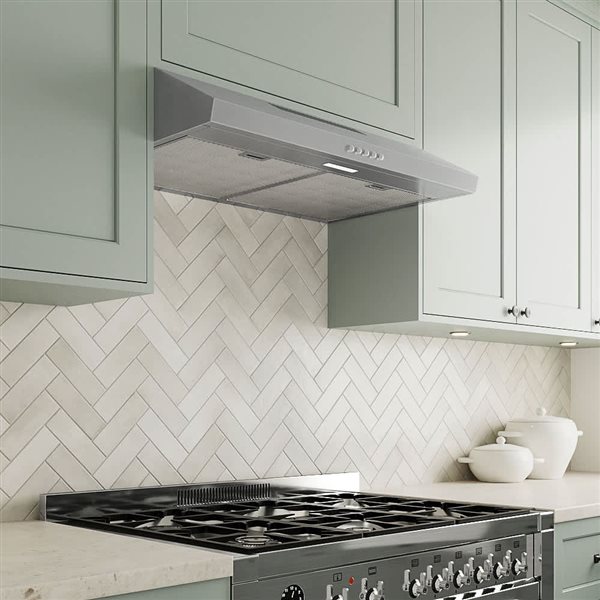 Streamline Vinadio 30-in Stainless Steel Convertible Undermount 80CFM Range Hood