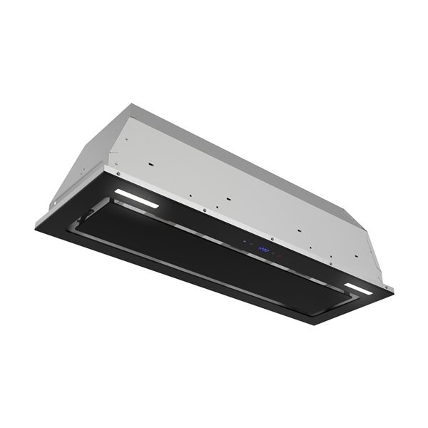 Streamline Messina 36-in Glossy Black Convertible Insert 350CFM Range Hood