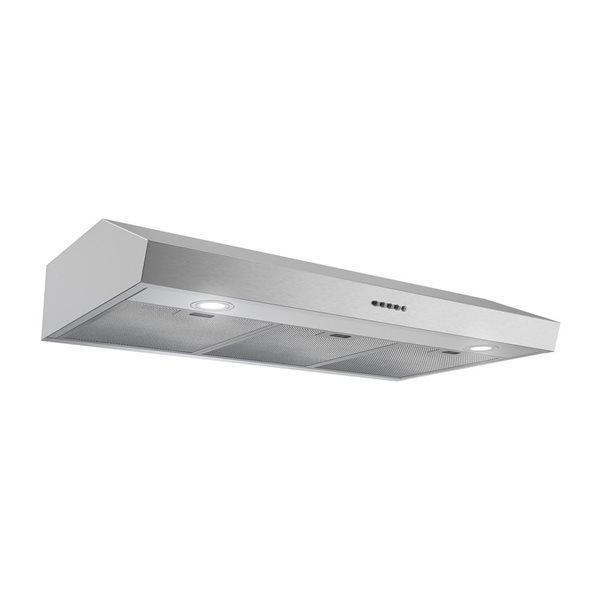 Streamline Poncarale 36-in Stainless Steel Ducted Undermount 165CFM Range Hood