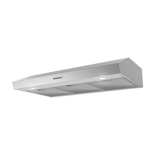 Streamline Poncarale 36-in Stainless Steel Ducted Undermount 165CFM Range Hood