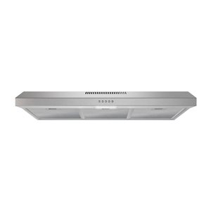 Streamline Spoleto 36-in Stainless Steel Ducted Undermount 80CFM Range Hood