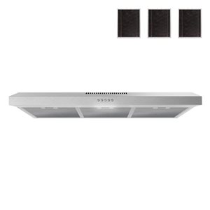 Streamline Grosetto 36-in Stainless Steel Convertible Undermount 80CFM Range Hood