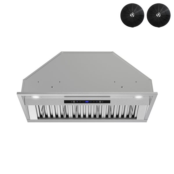 Streamline Formia 34-in Stainless Steel Convertible Insert 350CFM Range Hood