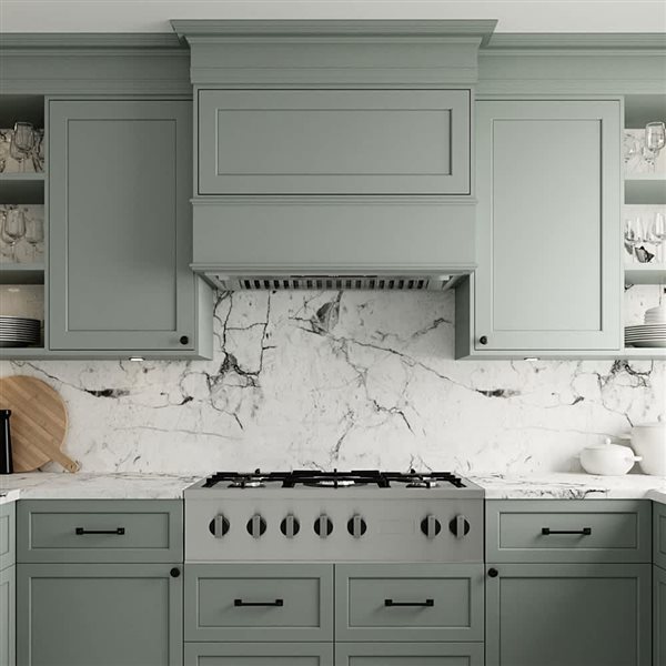 Streamline Formia 34-in Stainless Steel Convertible Insert 350CFM Range Hood